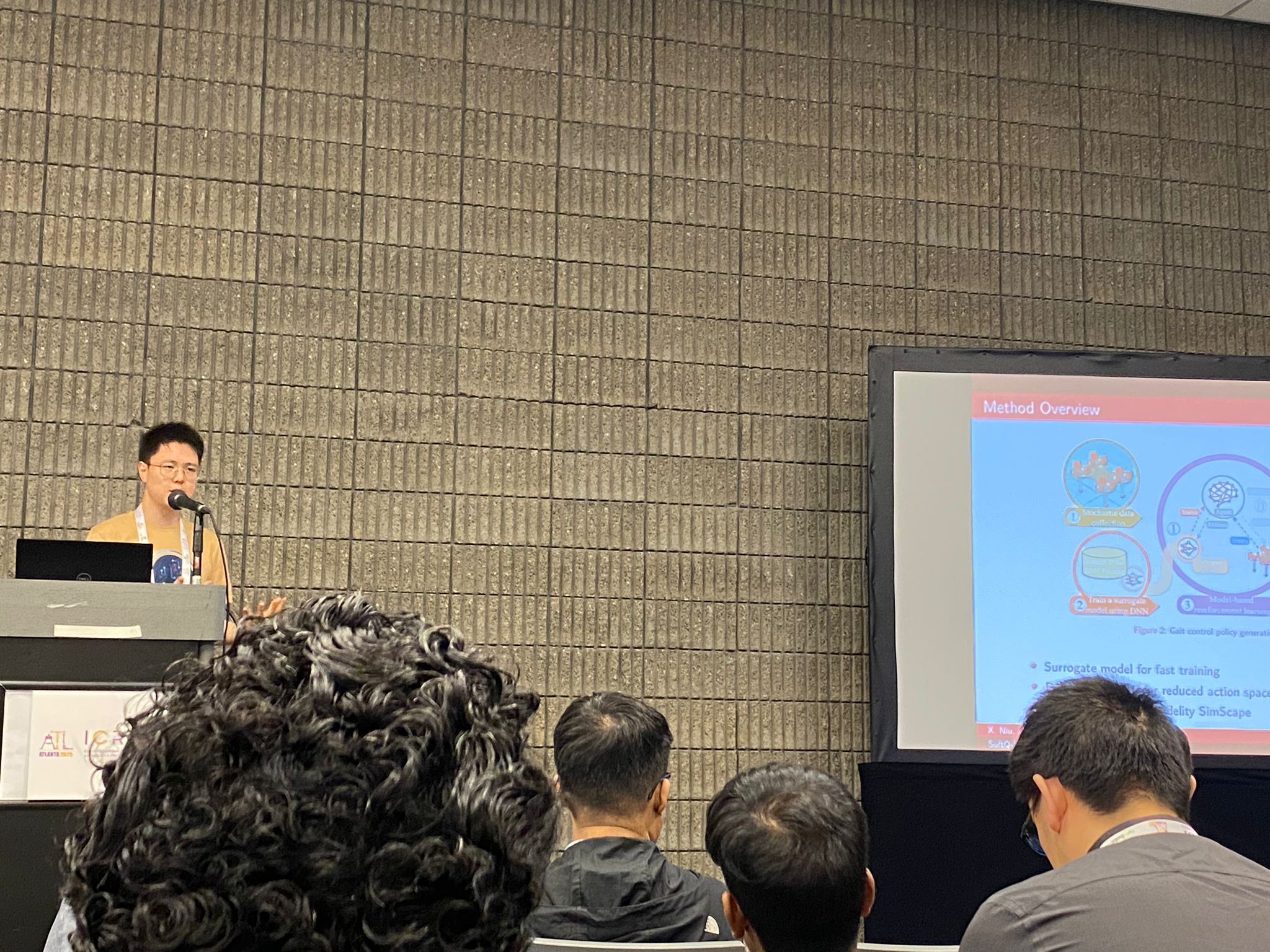 Presenting at conference