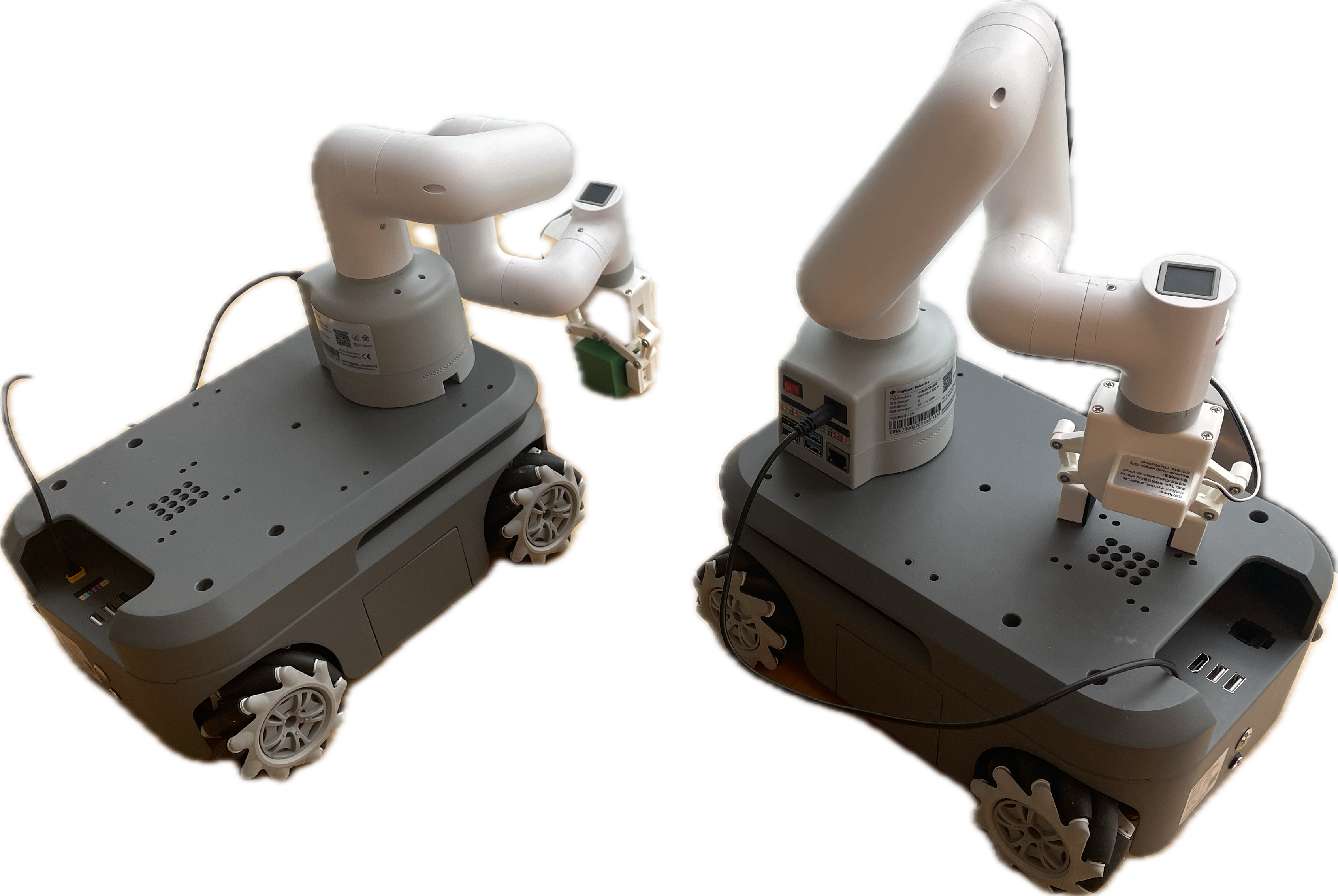 myCobot with a gripper on myAGV